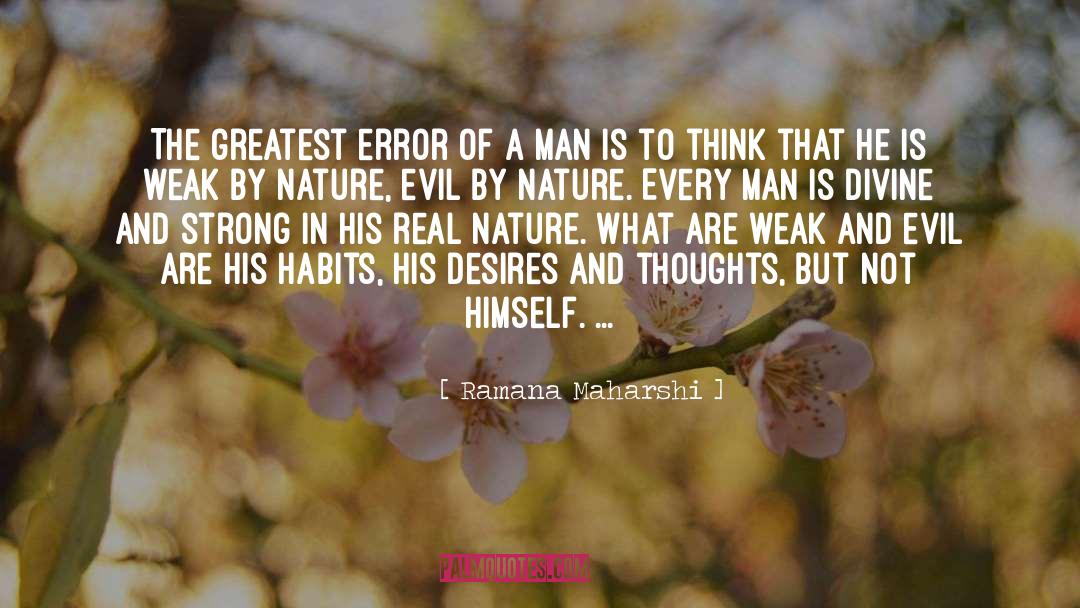 Error Proofing quotes by Ramana Maharshi