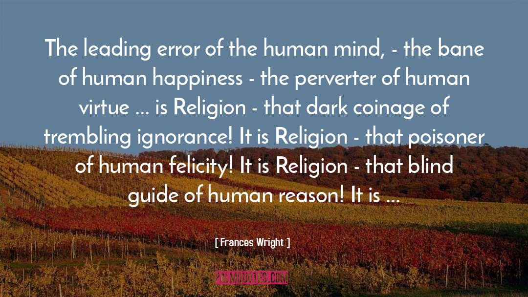 Errors quotes by Frances Wright