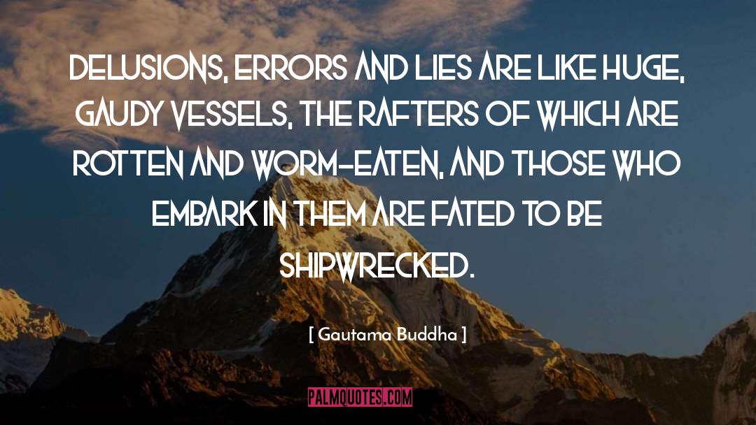Errors quotes by Gautama Buddha