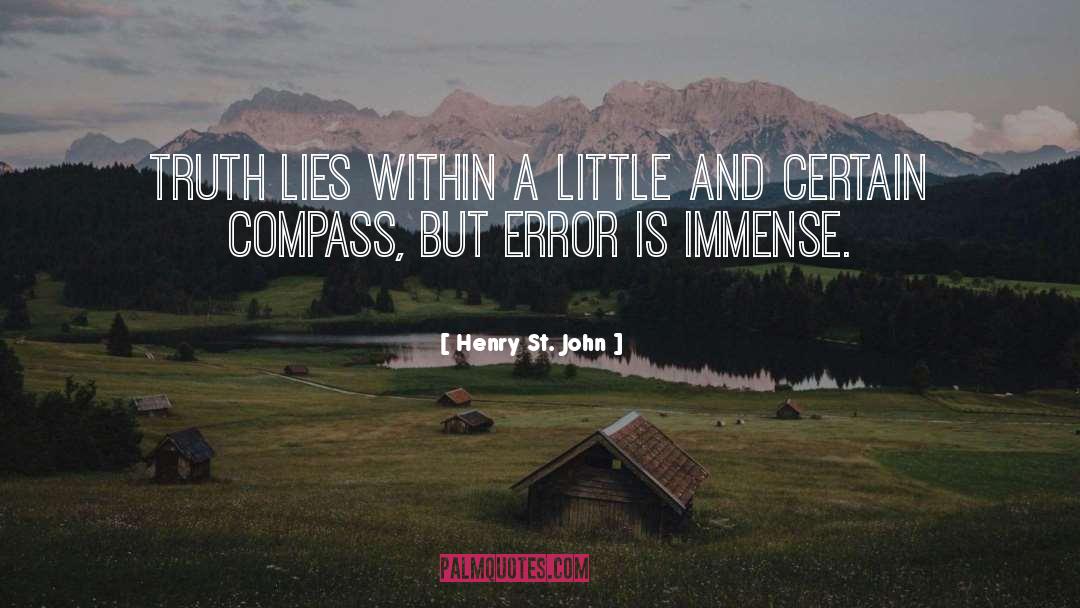 Errors quotes by Henry St. John