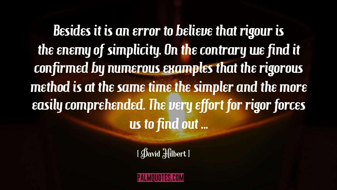 Errors quotes by David Hilbert