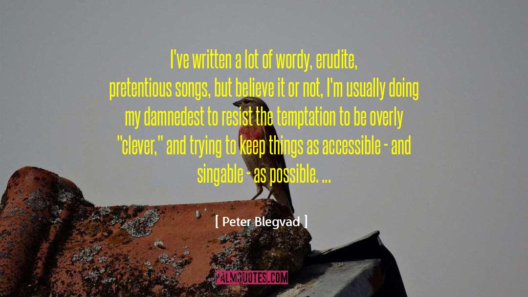 Erudite quotes by Peter Blegvad