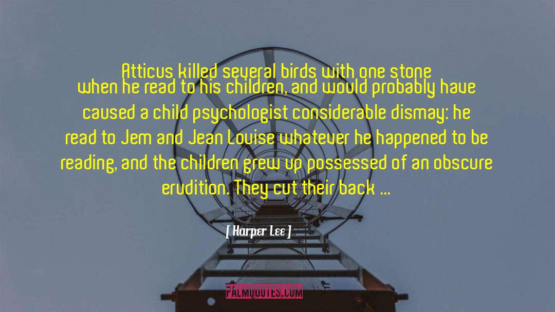 Erudition quotes by Harper Lee