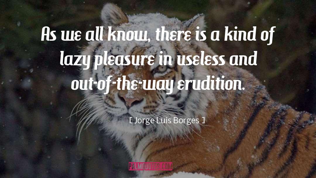 Erudition quotes by Jorge Luis Borges
