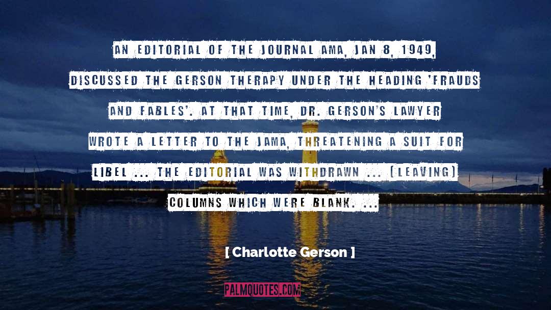 Eruption Columns quotes by Charlotte Gerson