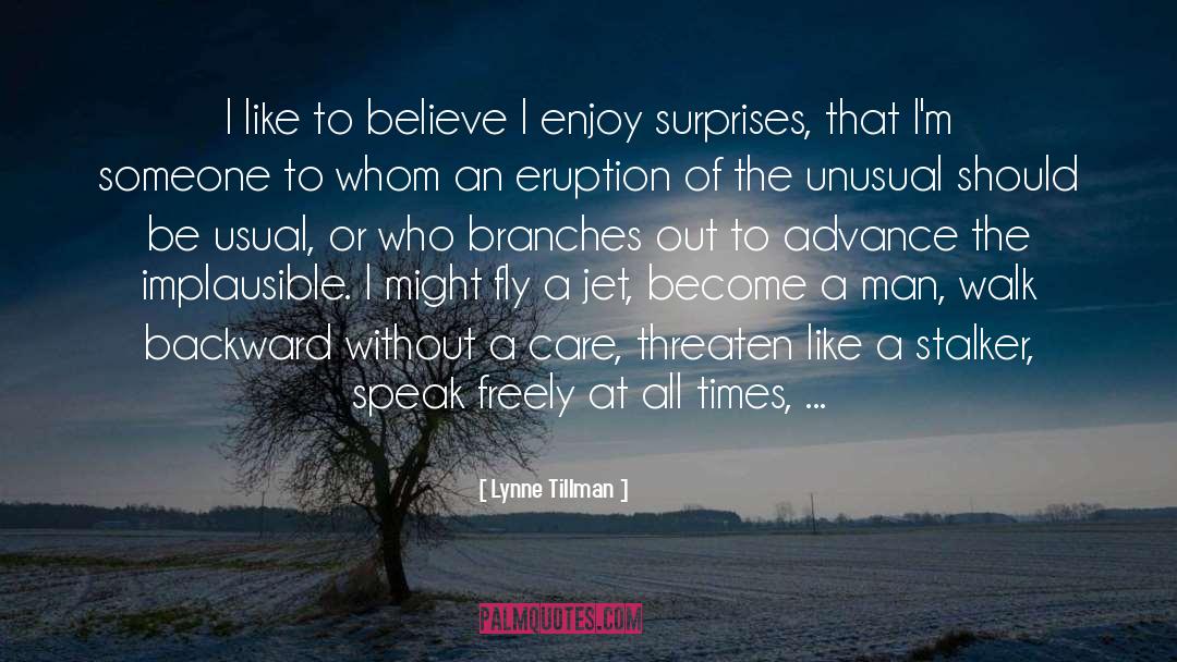 Eruption quotes by Lynne Tillman