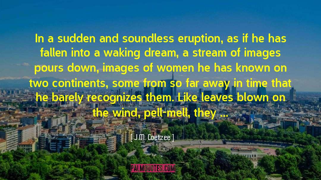 Eruption quotes by J.M. Coetzee