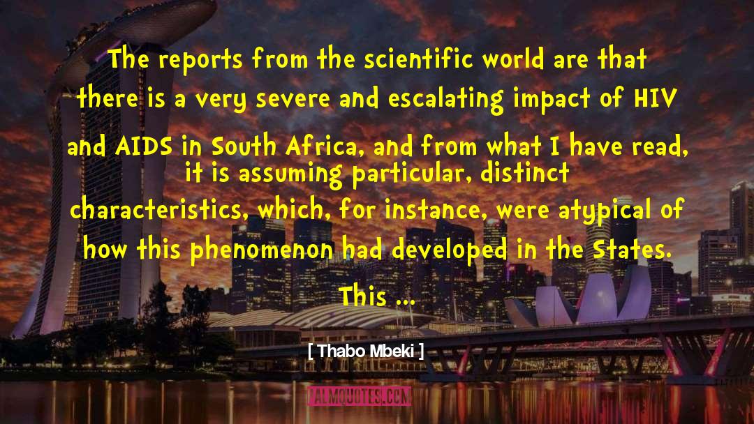 Escalating quotes by Thabo Mbeki