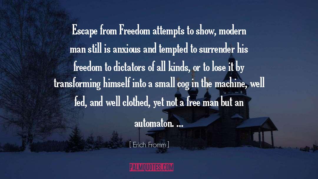 Escape From The Amish quotes by Erich Fromm