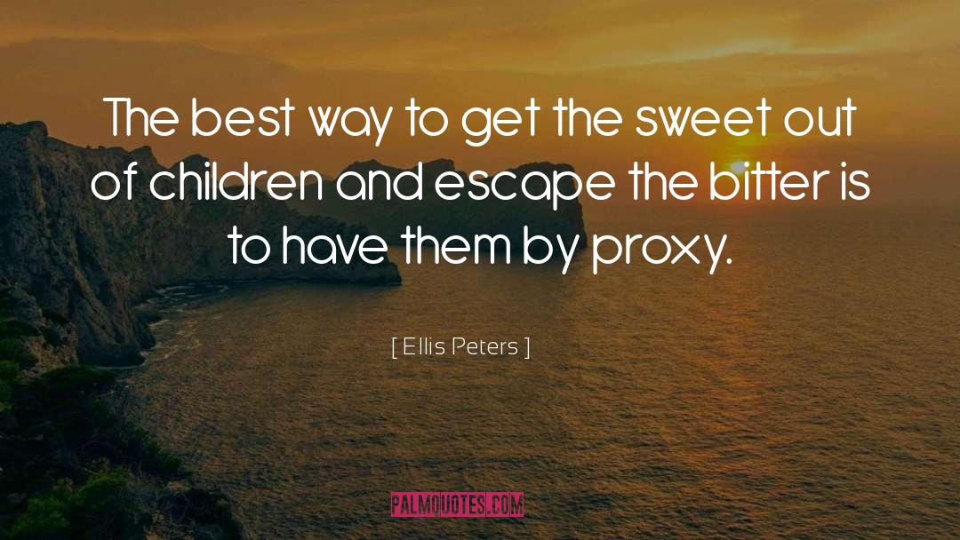 Escape quotes by Ellis Peters