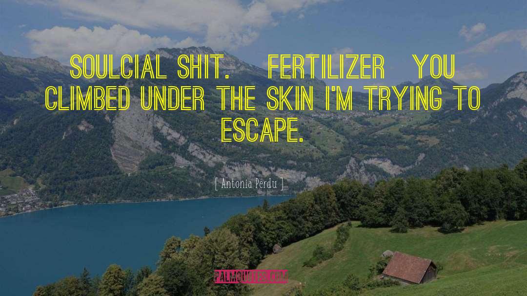 Escape The Fate quotes by Antonia Perdu
