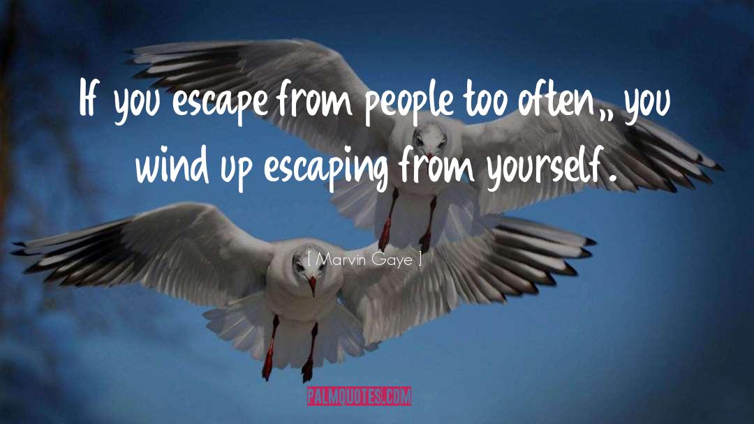 Escaping Danger quotes by Marvin Gaye