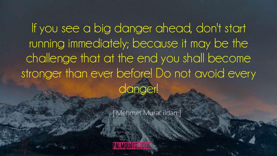 Escaping Danger quotes by Mehmet Murat Ildan