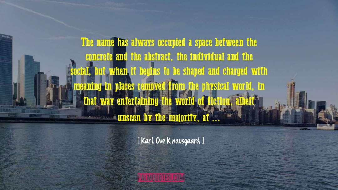 Escaping From Reality quotes by Karl Ove Knausgaard