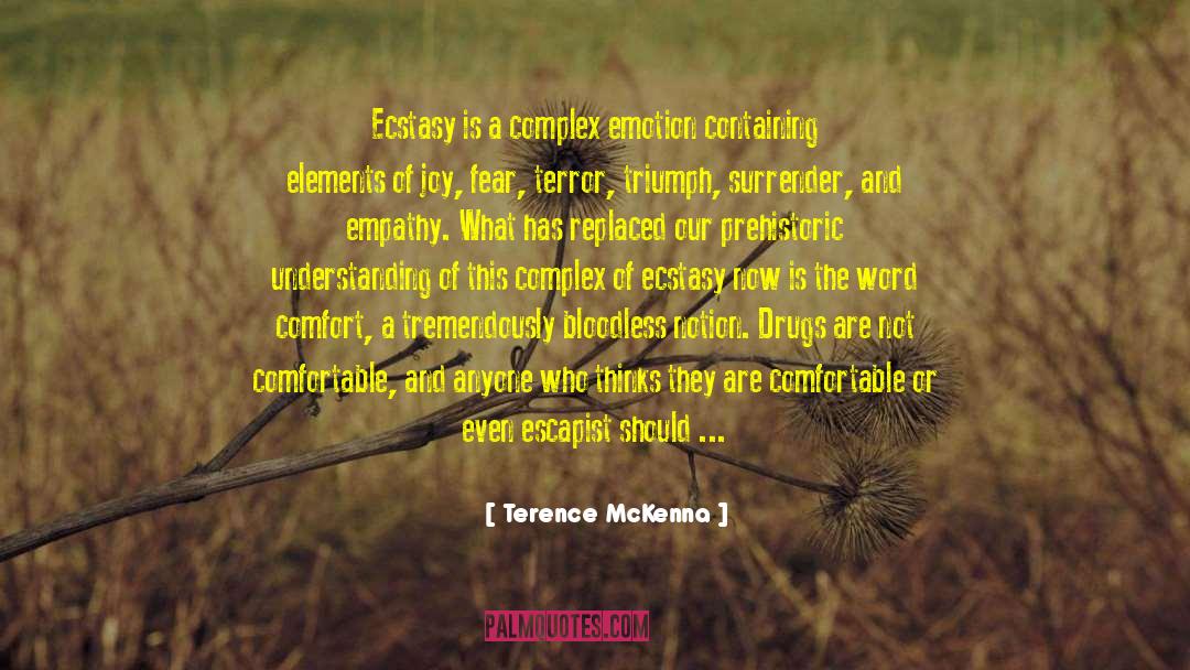 Escapist quotes by Terence McKenna