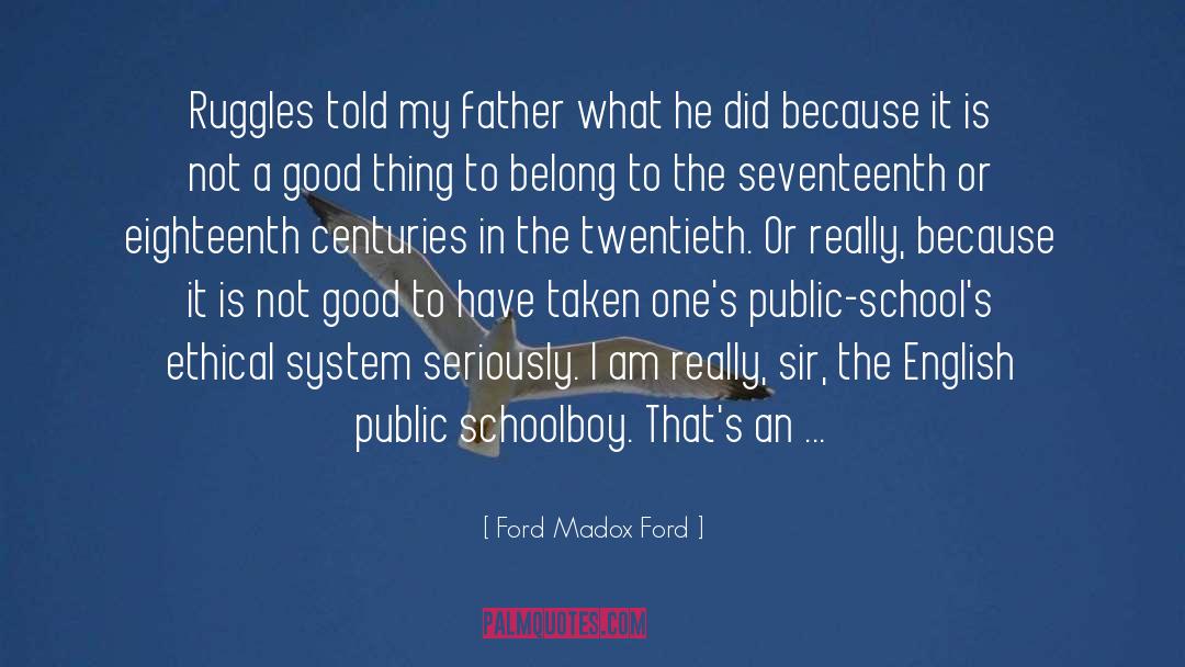 Escenario In English quotes by Ford Madox Ford