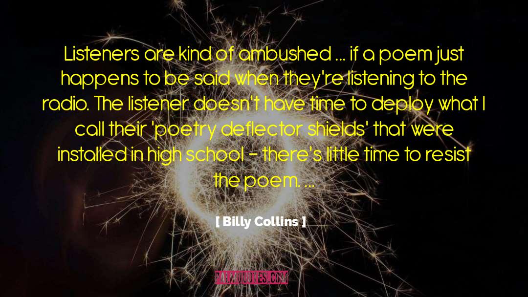 Escuchando Radio quotes by Billy Collins