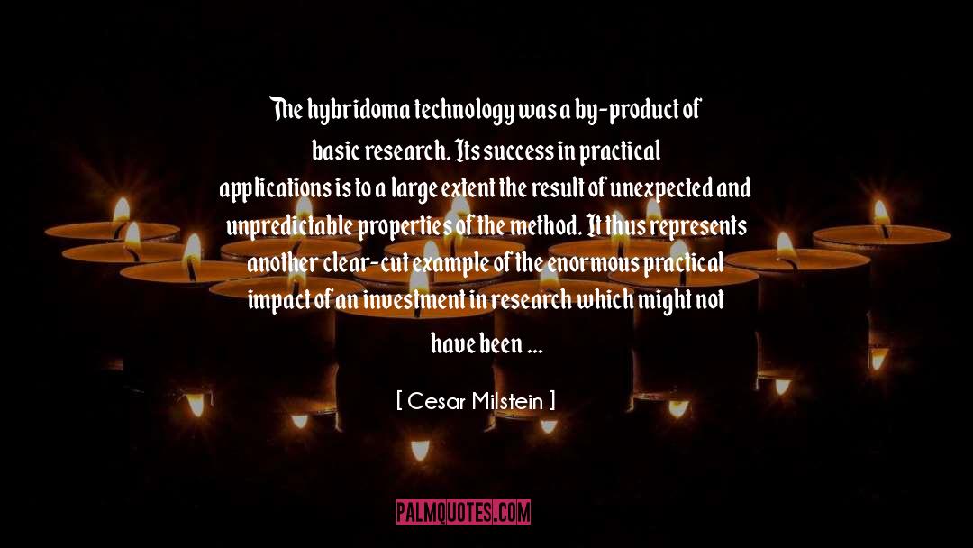 Esoteric quotes by Cesar Milstein
