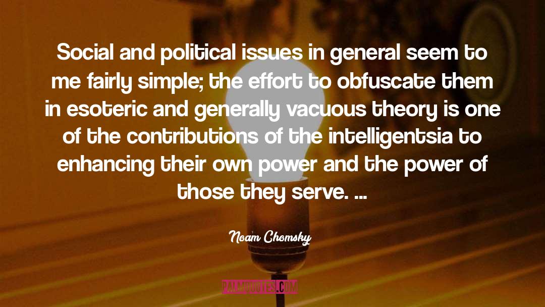 Esoteric quotes by Noam Chomsky