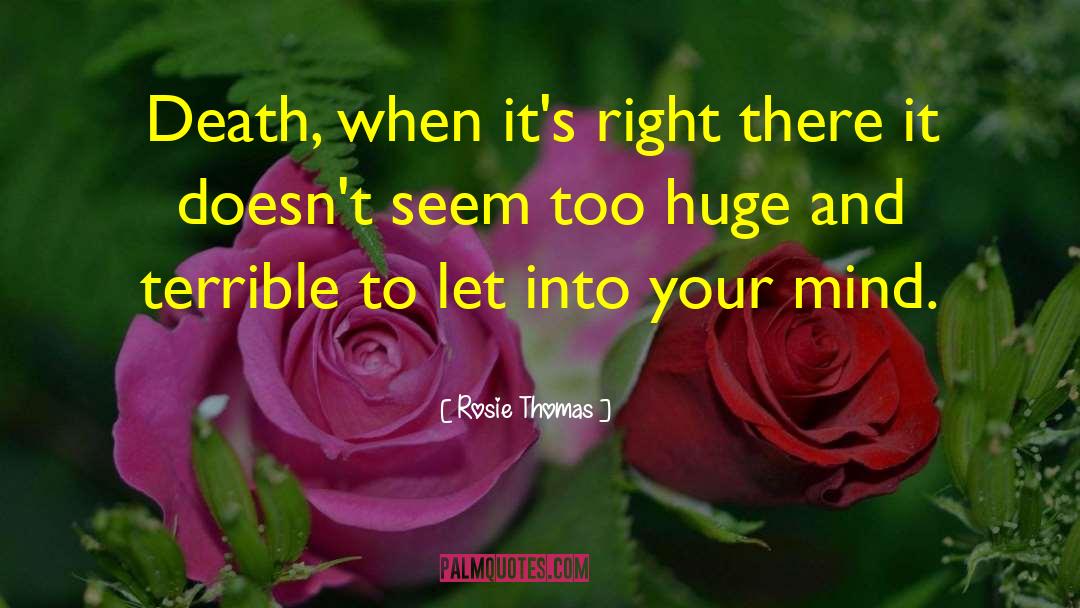 Especially Death quotes by Rosie Thomas