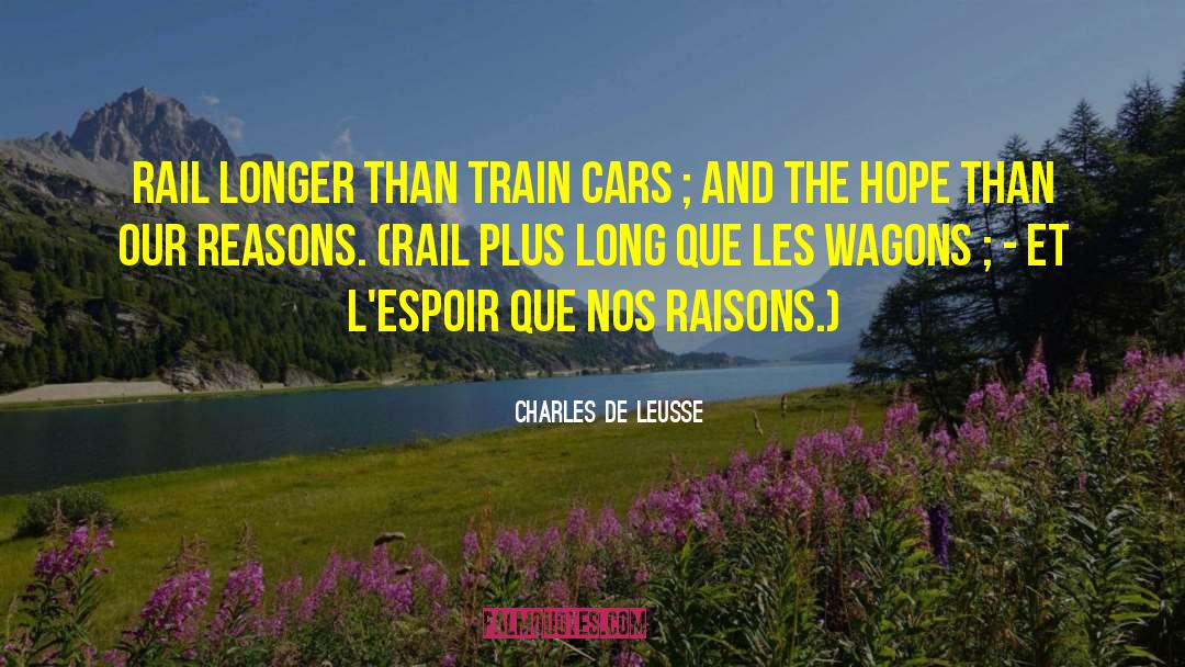 Espoir quotes by Charles De Leusse