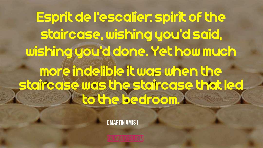Esprit D Escalier quotes by Martin Amis