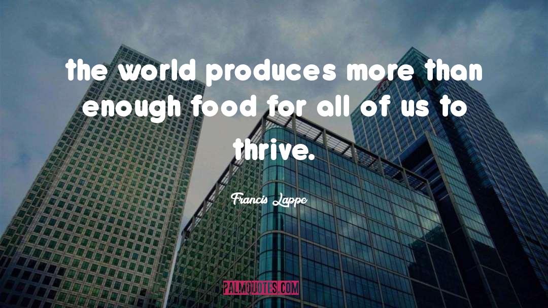 Essay From Food And Fuel quotes by Francis Lappe