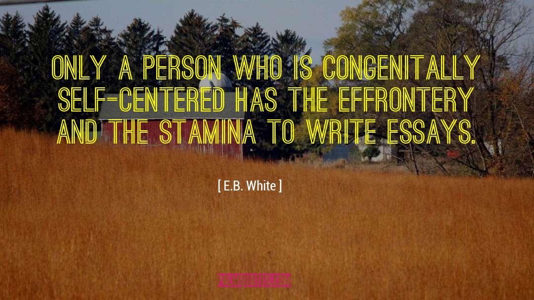 Essayists quotes by E.B. White