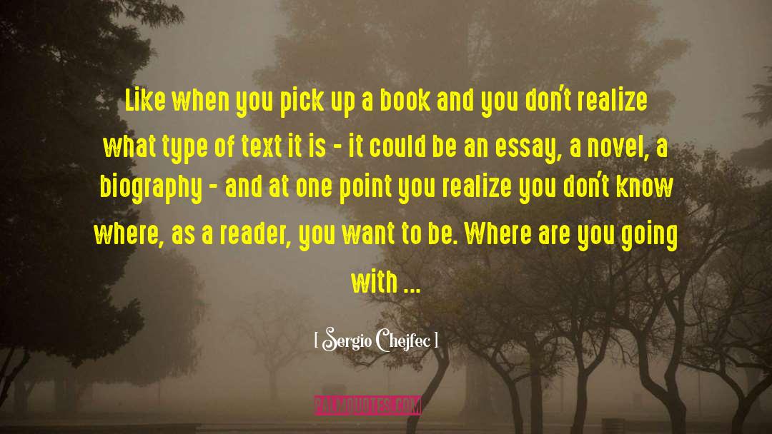 Essays And Introductions quotes by Sergio Chejfec