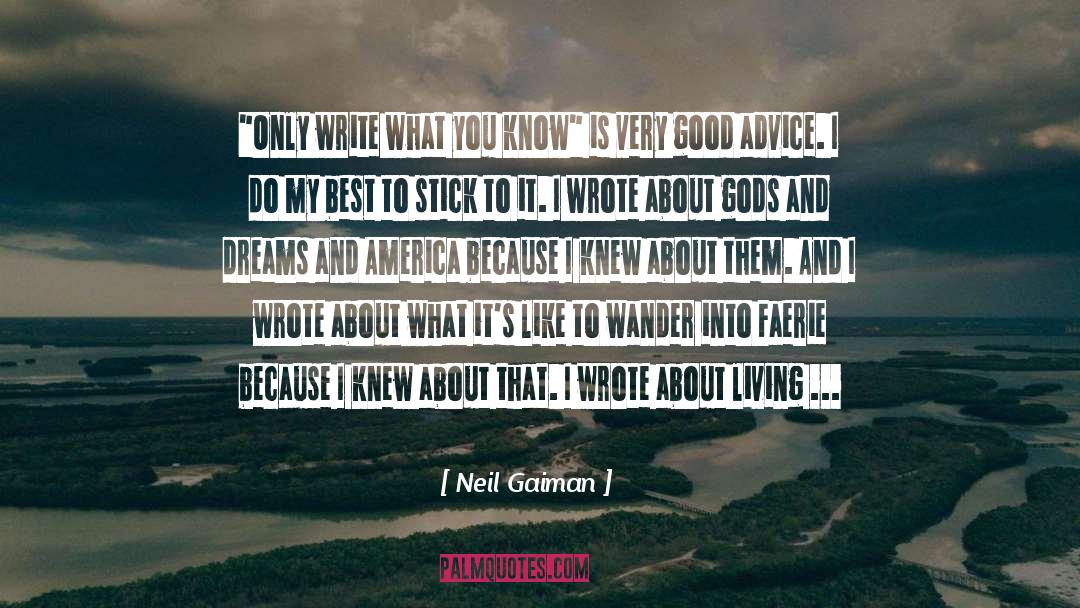 Essence Of Good Living quotes by Neil Gaiman