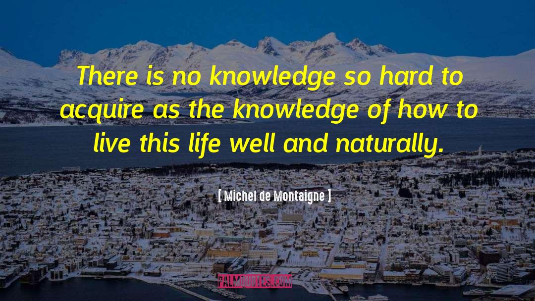 Essence Of Good Living quotes by Michel De Montaigne