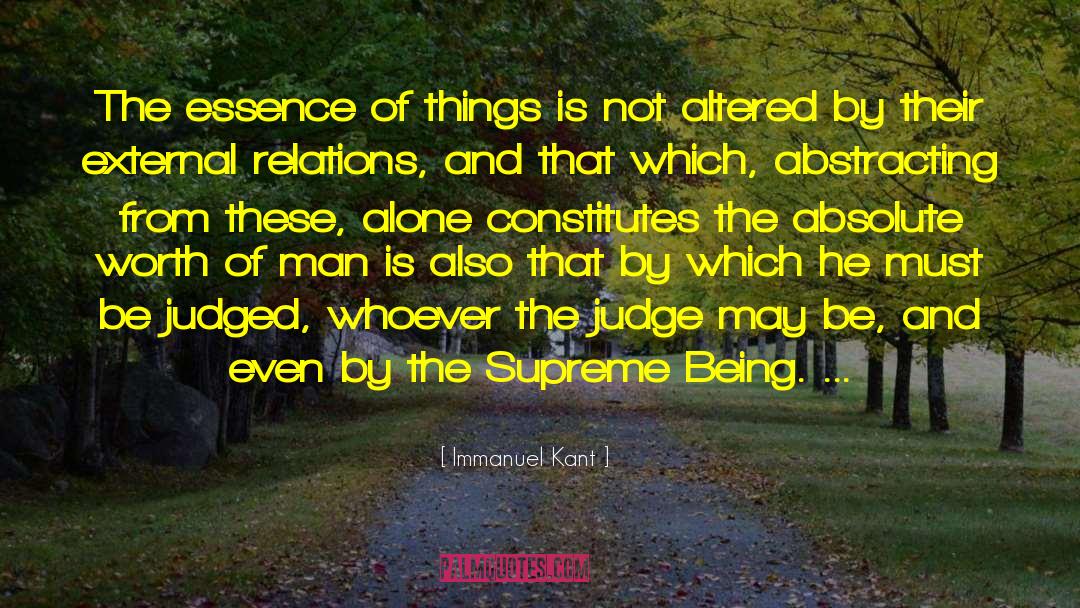 Essence Of Things quotes by Immanuel Kant