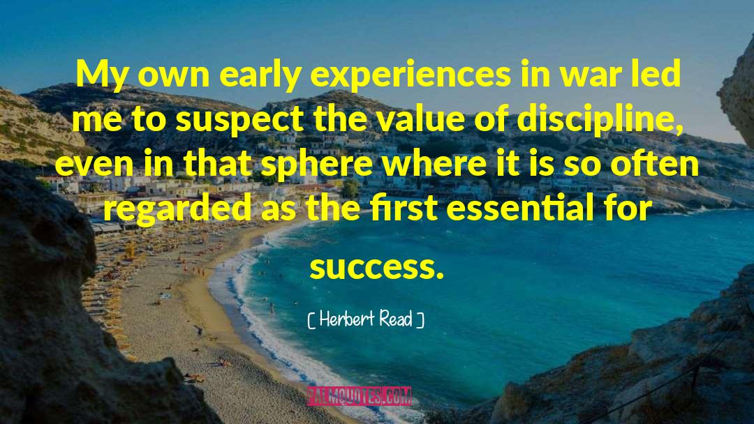 Essential For Success quotes by Herbert Read