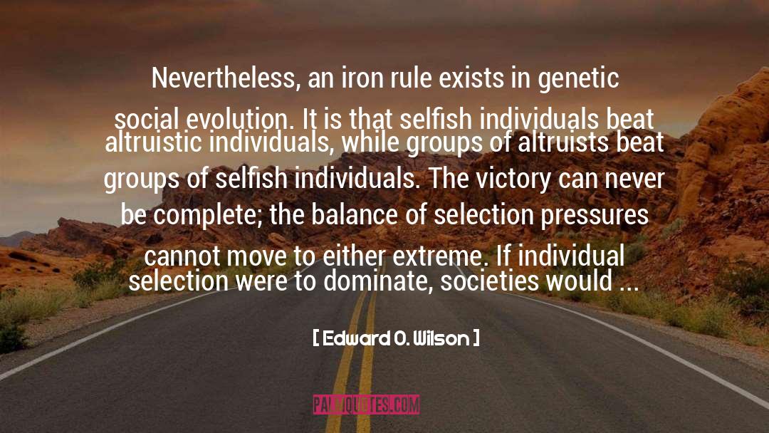 Establish Victory quotes by Edward O. Wilson