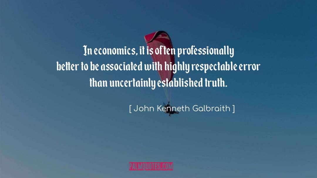 Established quotes by John Kenneth Galbraith