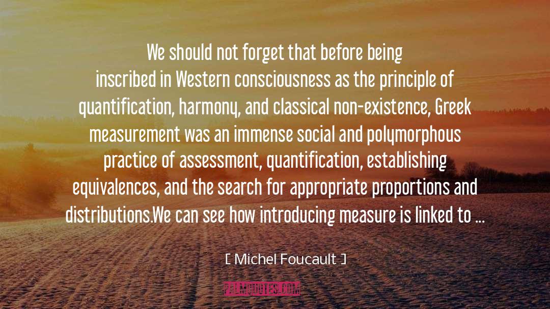 Establishing quotes by Michel Foucault