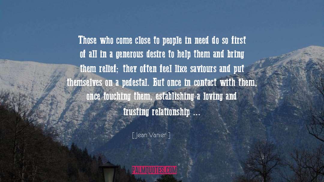 Establishing quotes by Jean Vanier