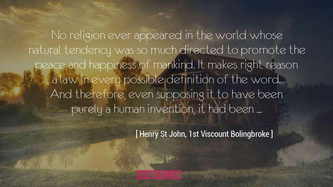 Establishment Of Religion quotes by Henry St John, 1st Viscount Bolingbroke