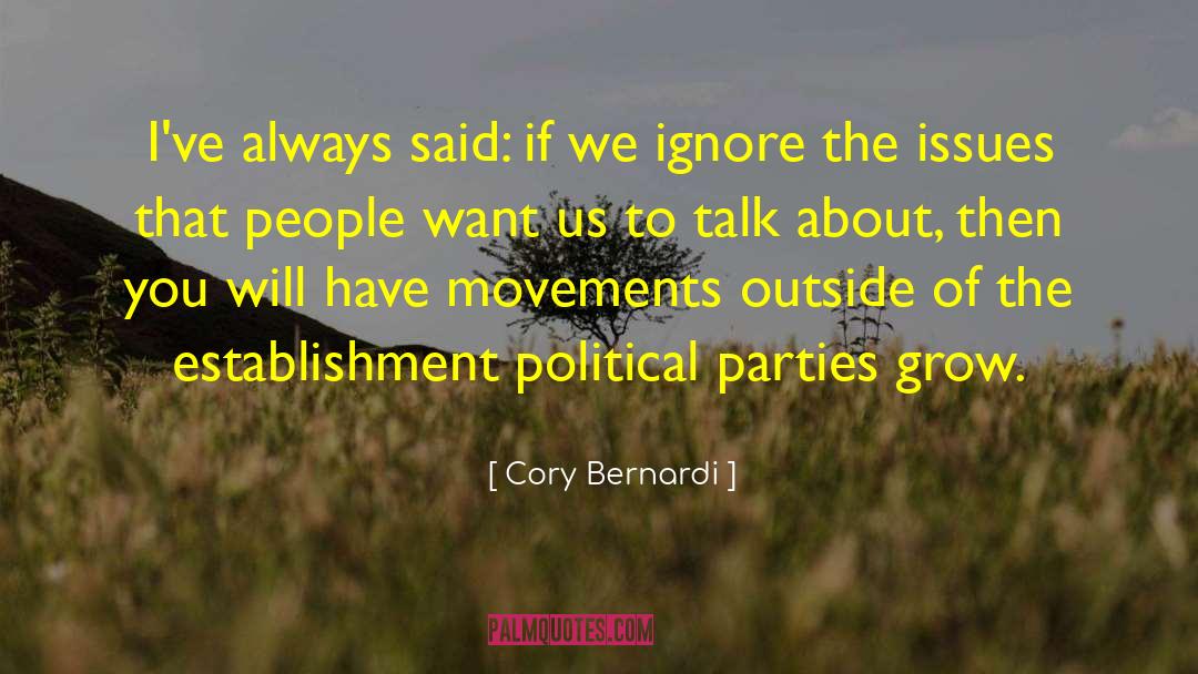 Establishment quotes by Cory Bernardi