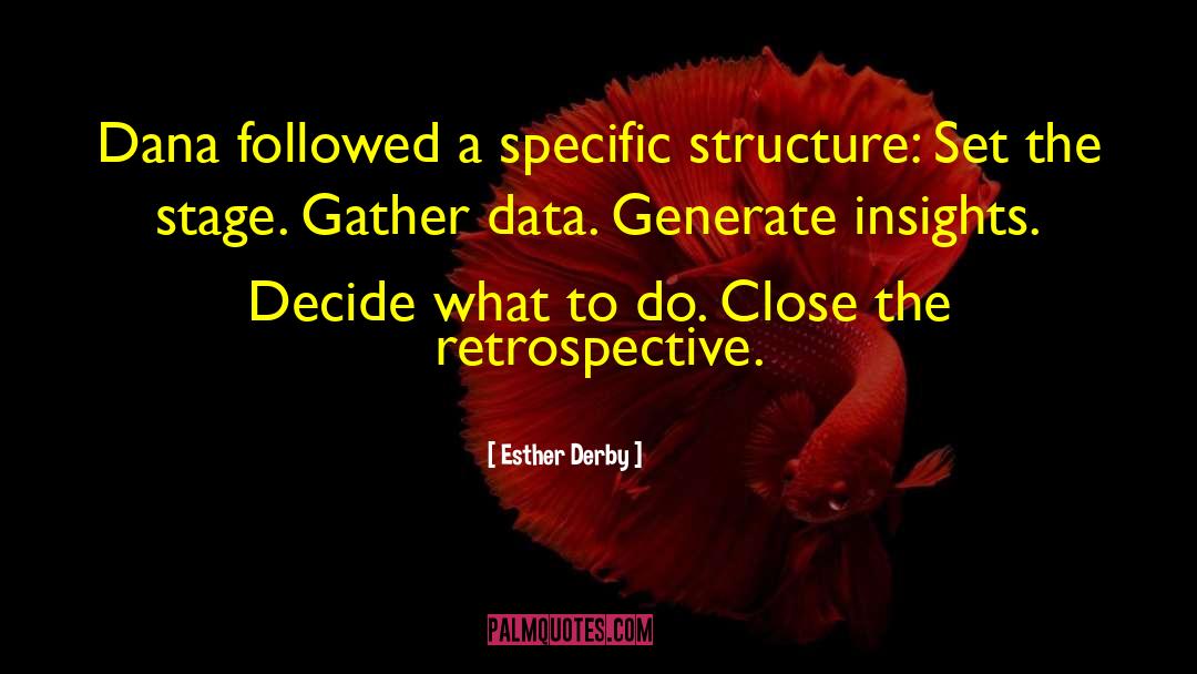 Esther quotes by Esther Derby