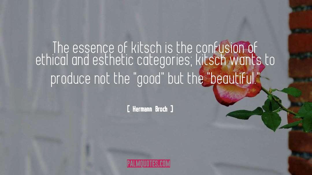 Esthetic quotes by Hermann Broch