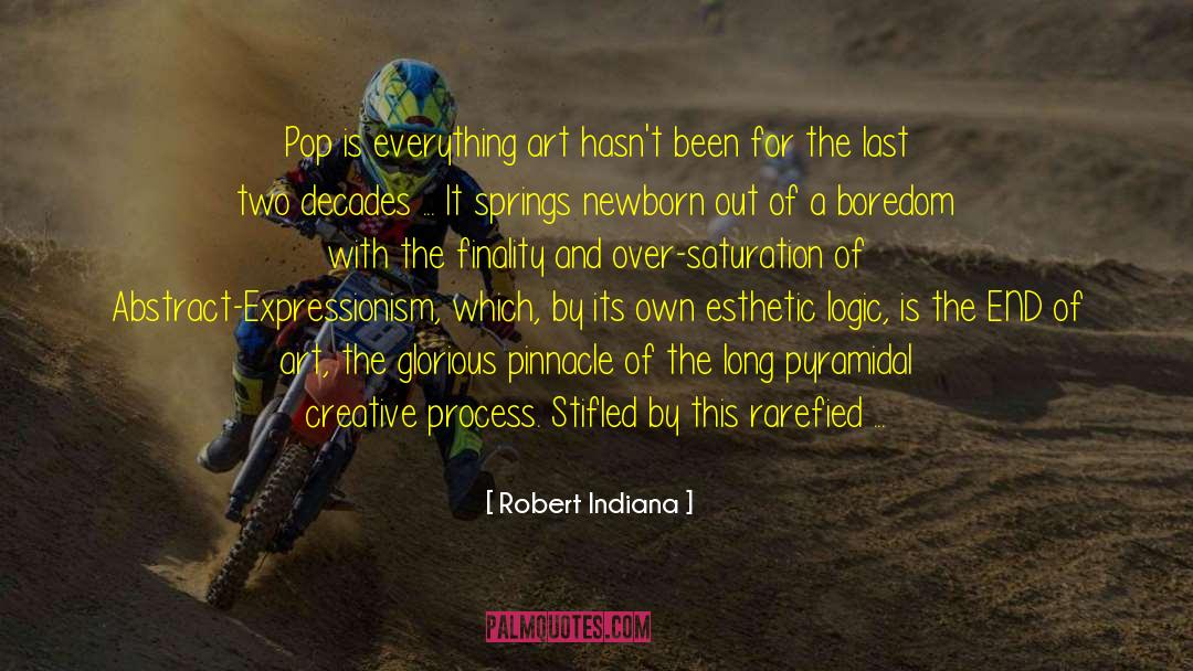 Esthetic quotes by Robert Indiana