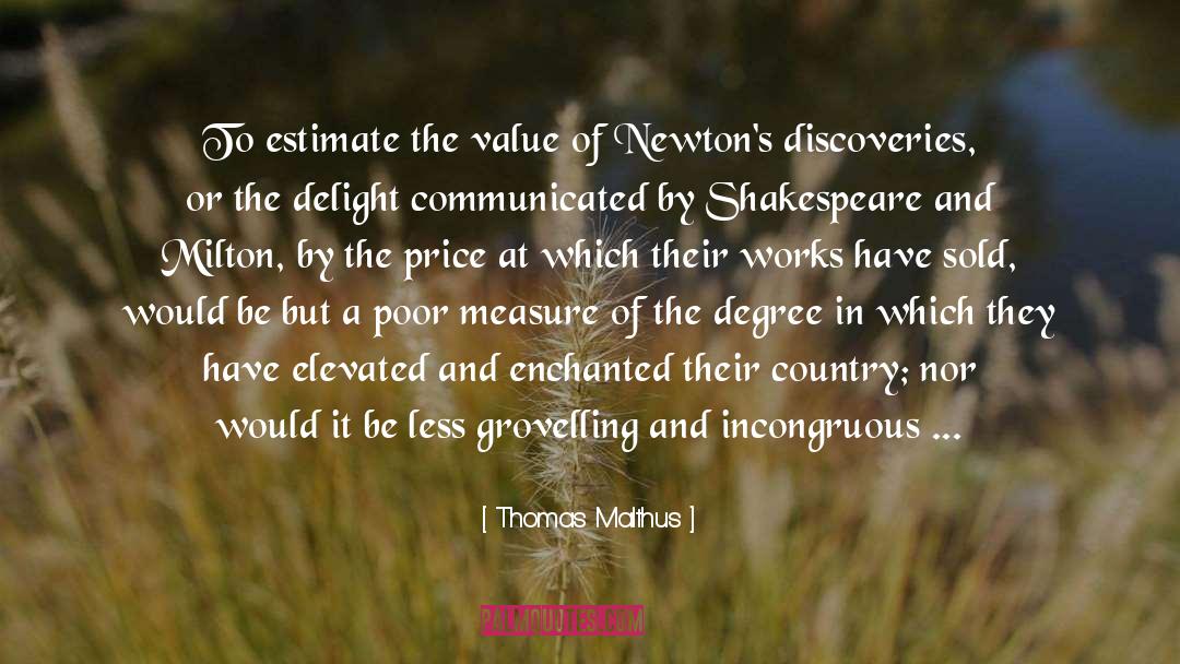 Estimate quotes by Thomas Malthus
