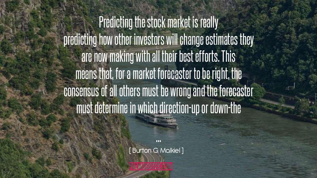 Estimates quotes by Burton G. Malkiel