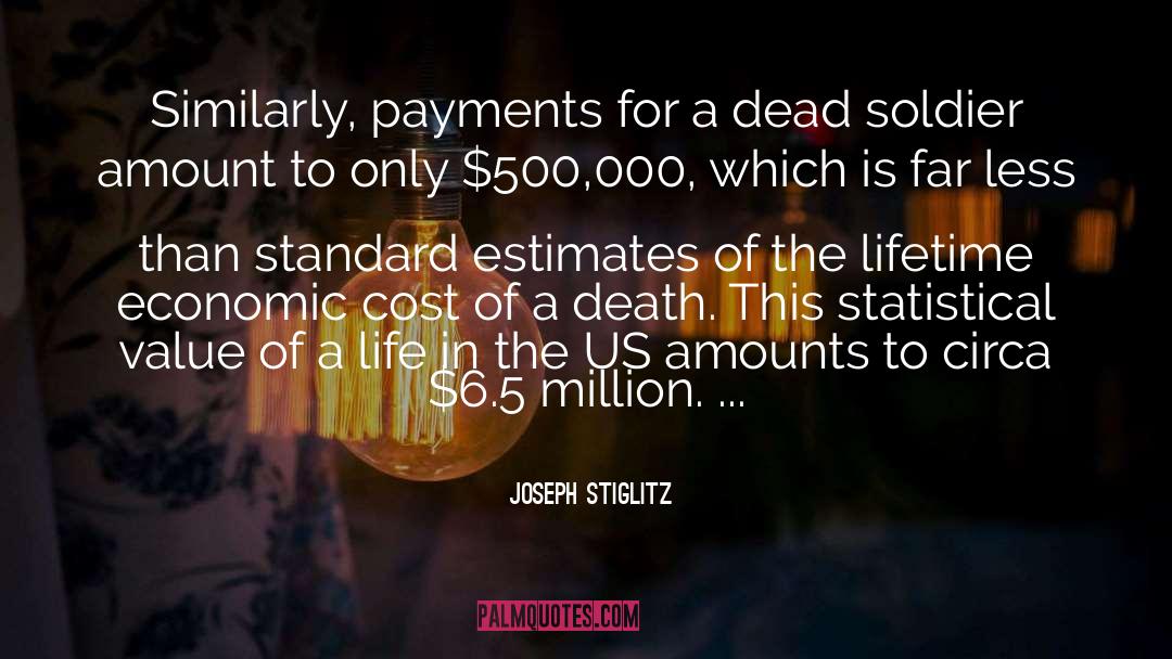 Estimates quotes by Joseph Stiglitz
