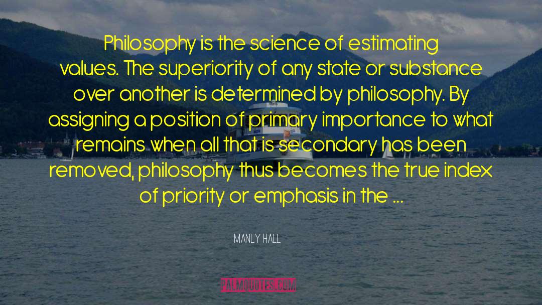Estimating quotes by Manly Hall