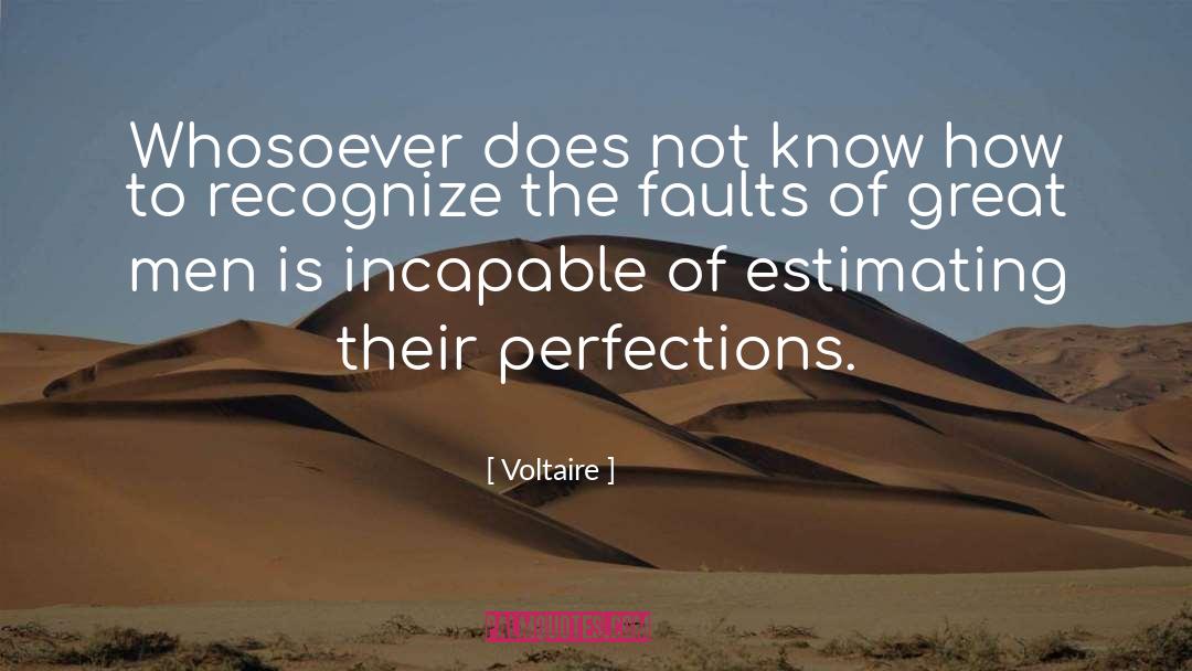 Estimating quotes by Voltaire