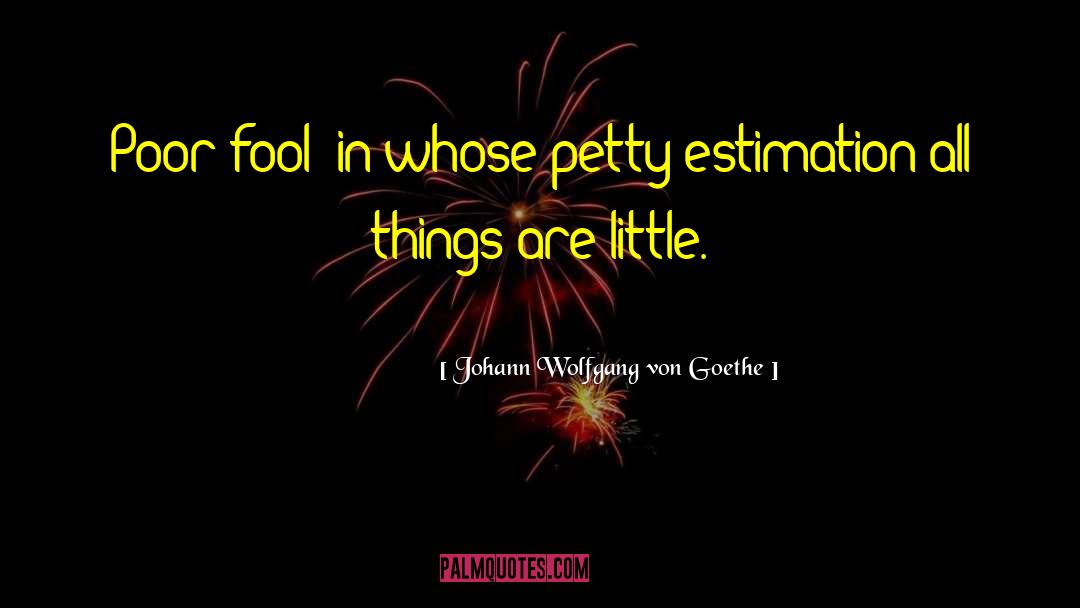 Estimation quotes by Johann Wolfgang Von Goethe