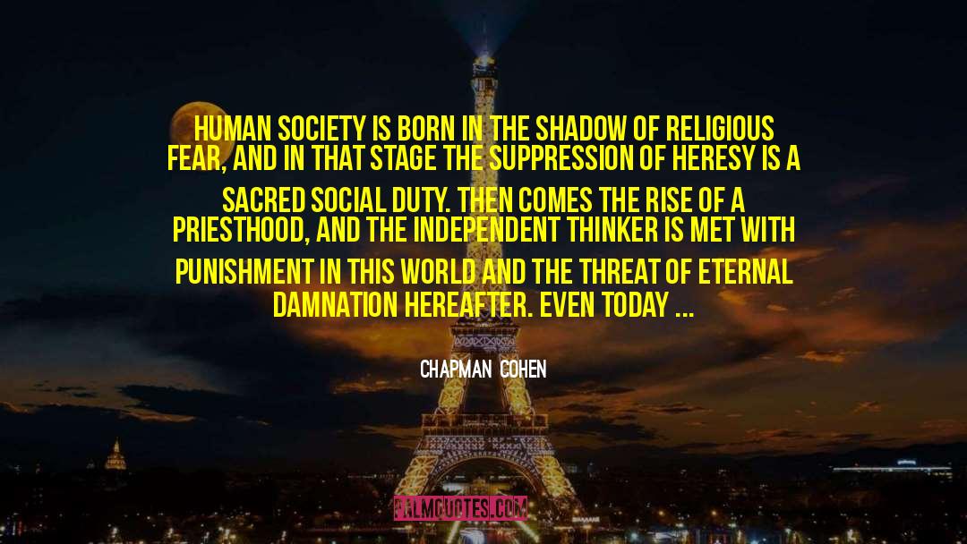 Eternal Damnation quotes by Chapman Cohen