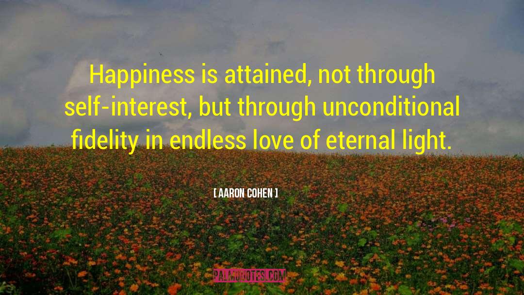 Eternal Happiness quotes by Aaron Cohen